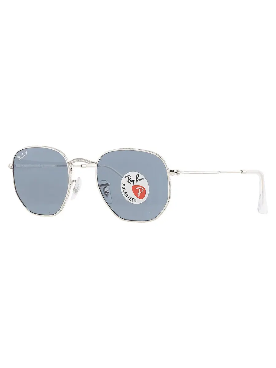 Солнцезащитные очки Ray Ban с шестиугольными плоскими линзами, синие, унисекс, RB3548N 003/02 51 Ray-Ban — изображение 3 из 6