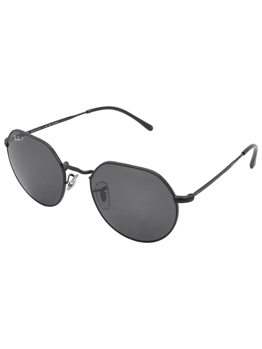Солнцезащитные очки Ray Ban Jack Black неправильной формы для унисекса RB3565 002/48 53 Ray-Ban — изображение 4 из 5, черный