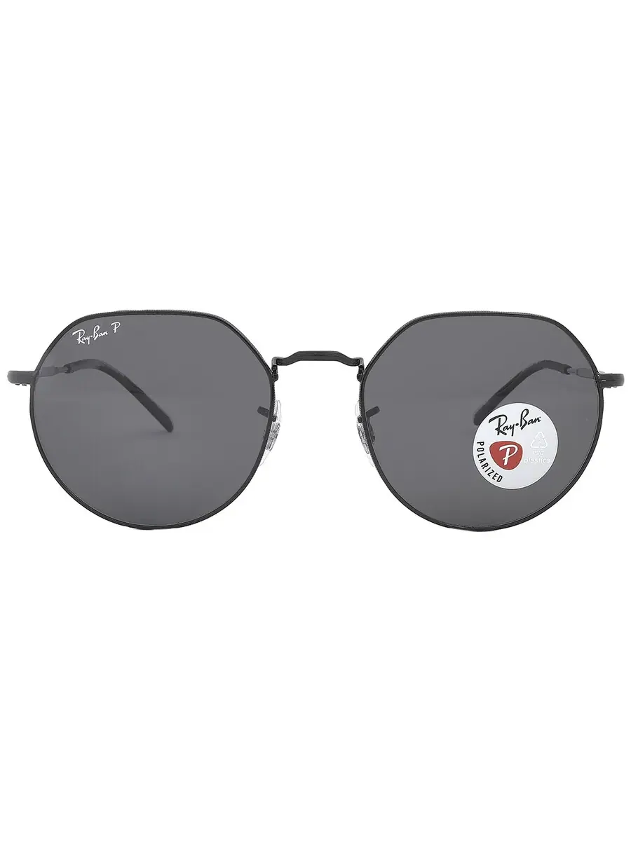 Солнцезащитные очки Ray Ban Jack Поляризованные Черные Нерегулярные Унисекс RB3565 002/48 55 Ray-Ban
