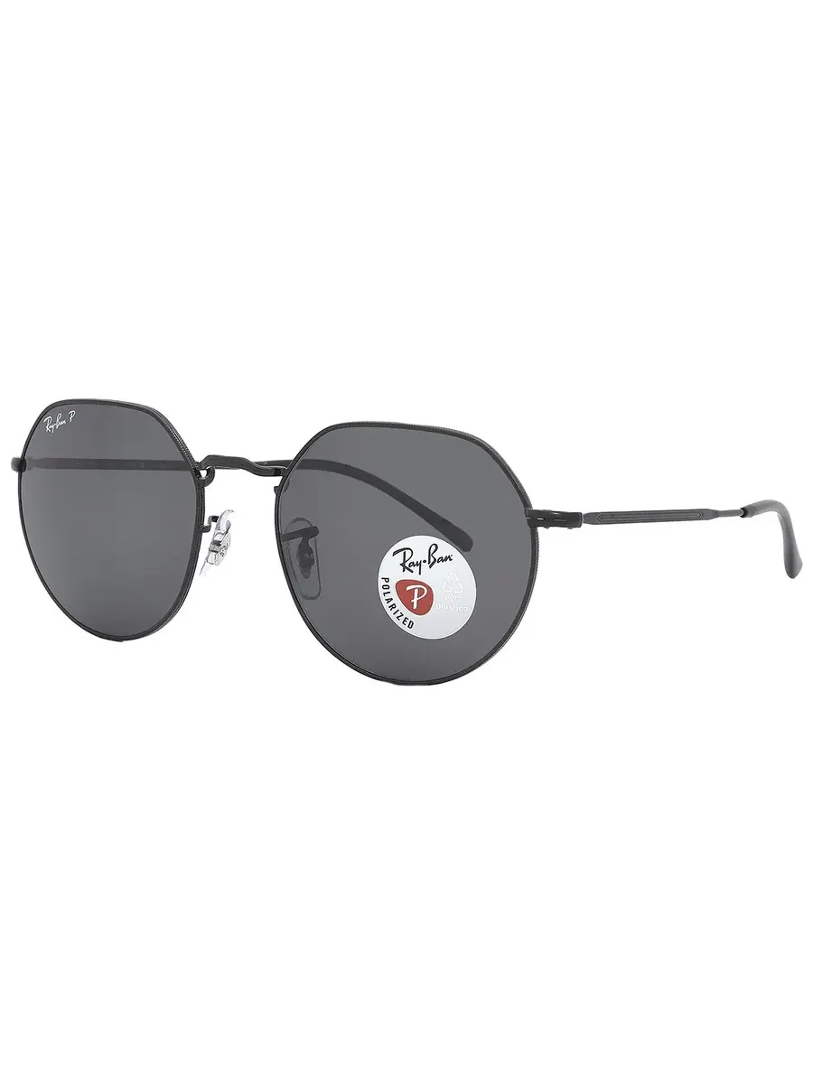 Солнцезащитные очки Ray Ban Jack Поляризованные Черные Нерегулярные Унисекс RB3565 002/48 55 Ray-Ban — изображение 5 из 6