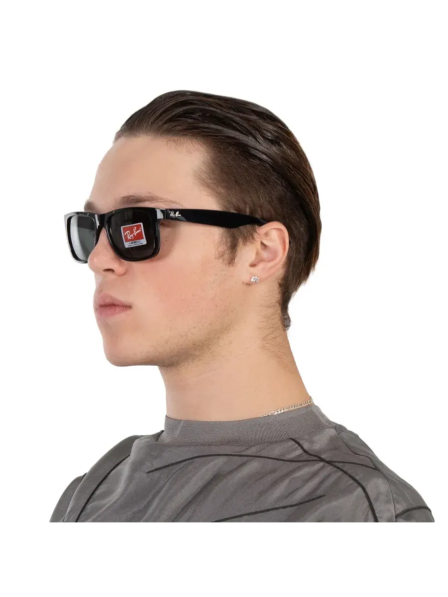Солнцезащитные очки Ray Ban Justin Classic Green Classic Square для мужчин RB4165 601/71 54 Ray-Ban — изображение 2 из 5