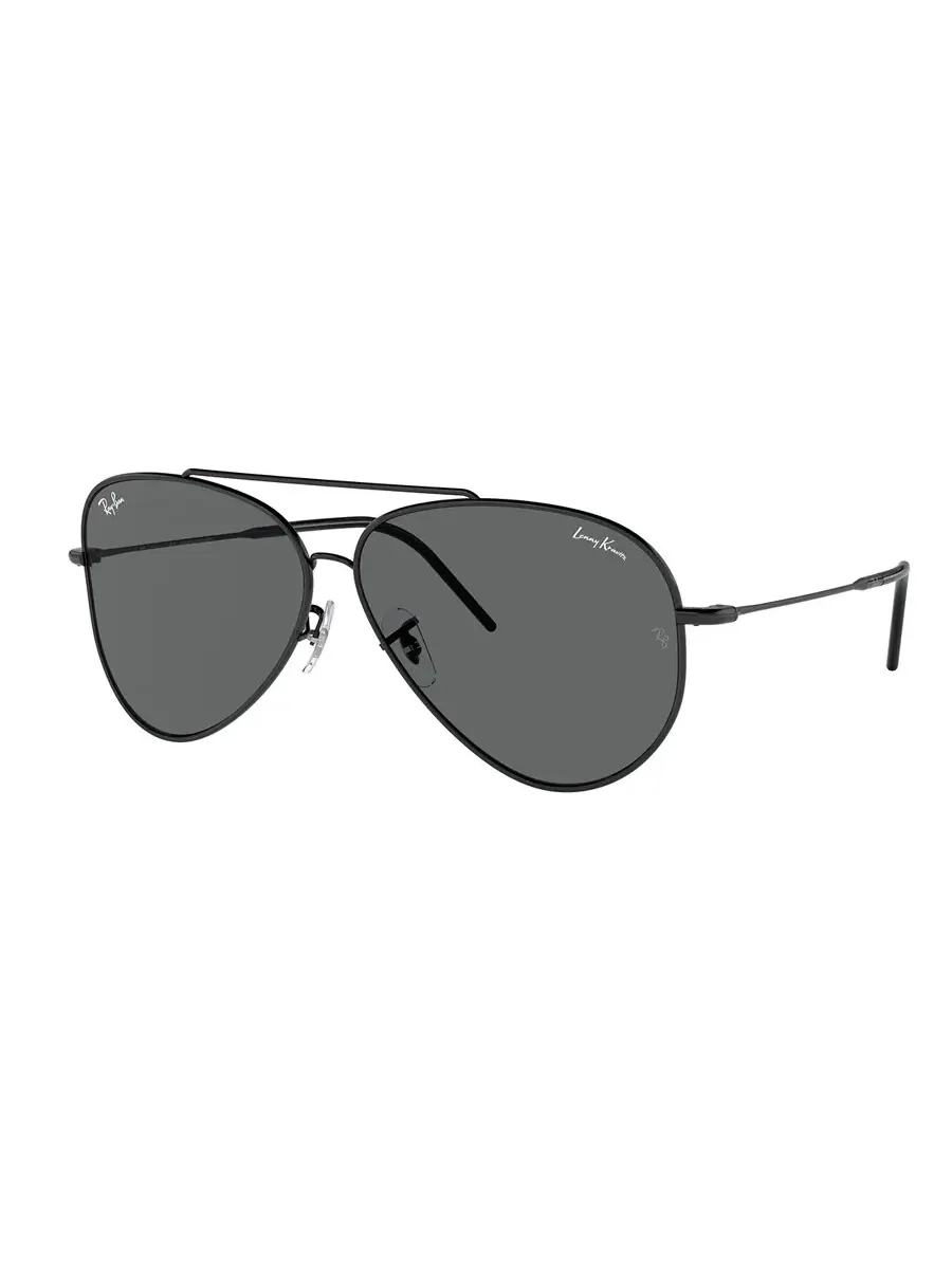 Солнцезащитные очки Ray Ban Lenny Kravitz Aviator Reverse Dark Grey Pilot унисекс RBR0101S 002/GR 59 Ray-Ban