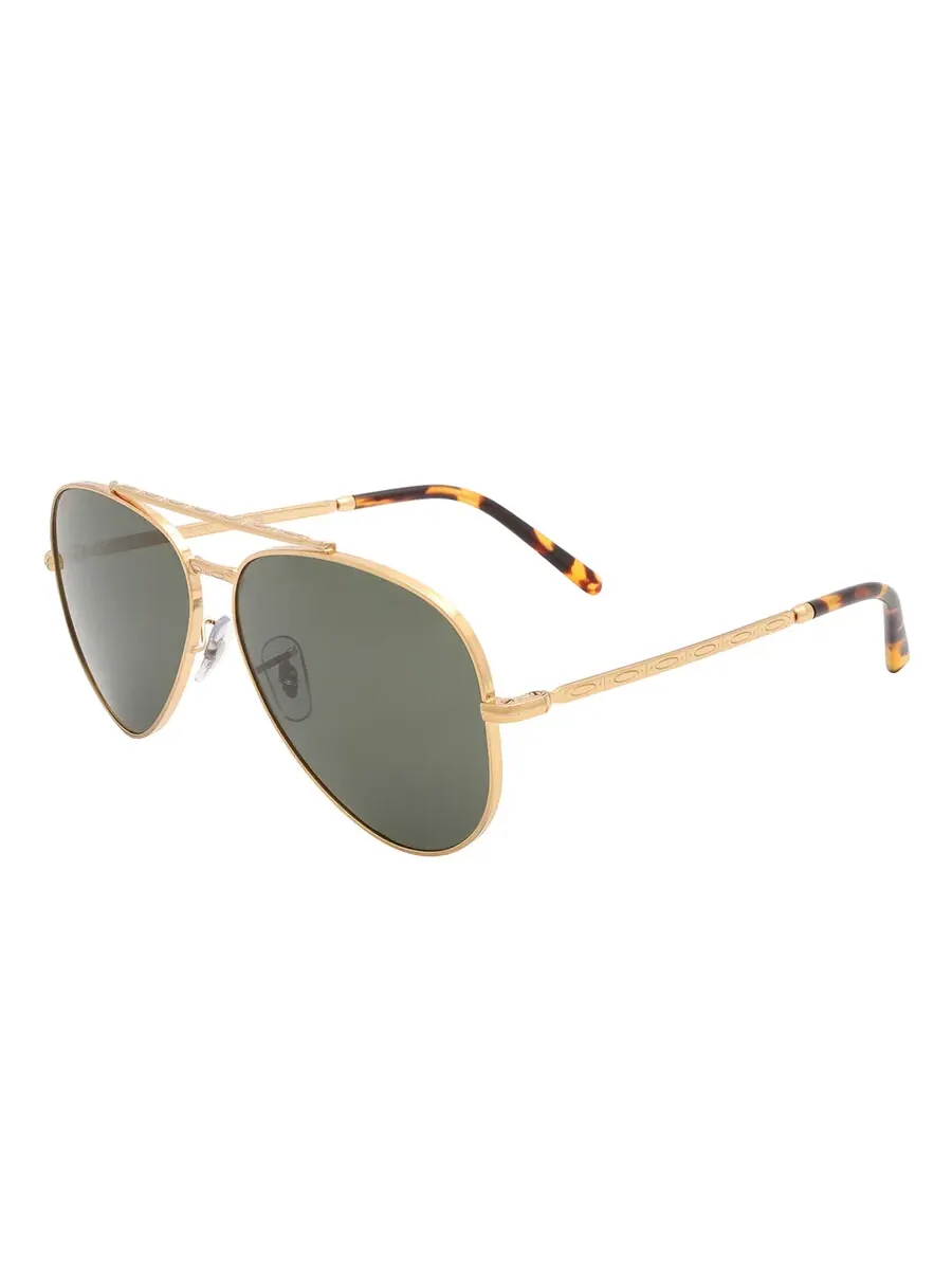 Солнцезащитные очки Ray Ban New Aviator Green Aviator унисекс RB3625 919631 62 Ray-Ban — изображение 3 из 6, зеленый