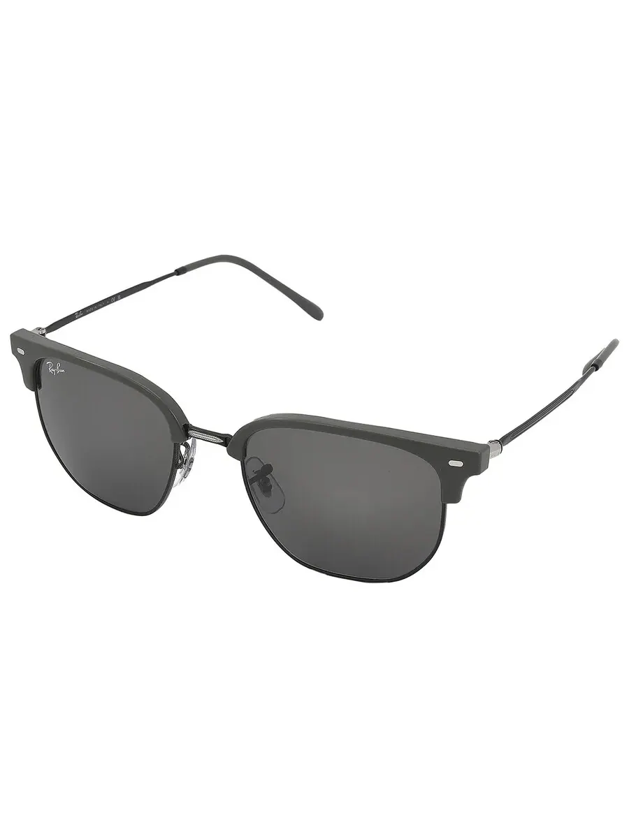 Солнцезащитные очки Ray Ban New Clubmaster темно-серого цвета, унисекс, RB4416 6653B1 53 Ray-Ban — изображение 4 из 6, серый