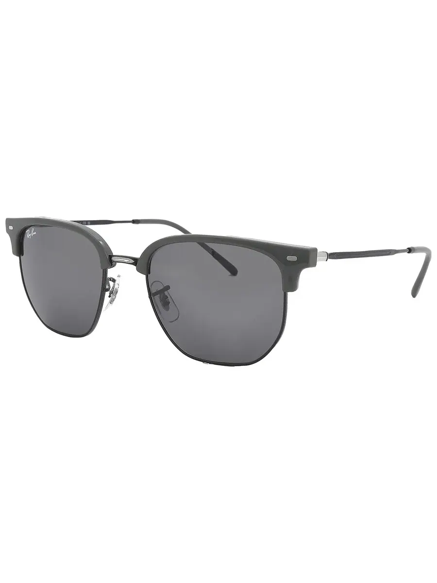 Солнцезащитные очки Ray Ban New Clubmaster темно-серого цвета, унисекс, RB4416 6653B1 53 Ray-Ban — изображение 5 из 6, серый