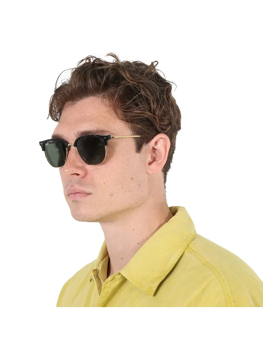 Солнцезащитные очки Ray Ban New Clubmaster Green унисекс RB4416 601/31 51 Ray-Ban — изображение 2 из 6, зеленый