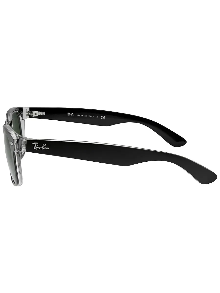 Солнцезащитные очки Ray-Ban New Wayfarer Color Mix Green Classic G-15 унисекс RB2132 6052 55 — изображение 3 из 4, зеленый