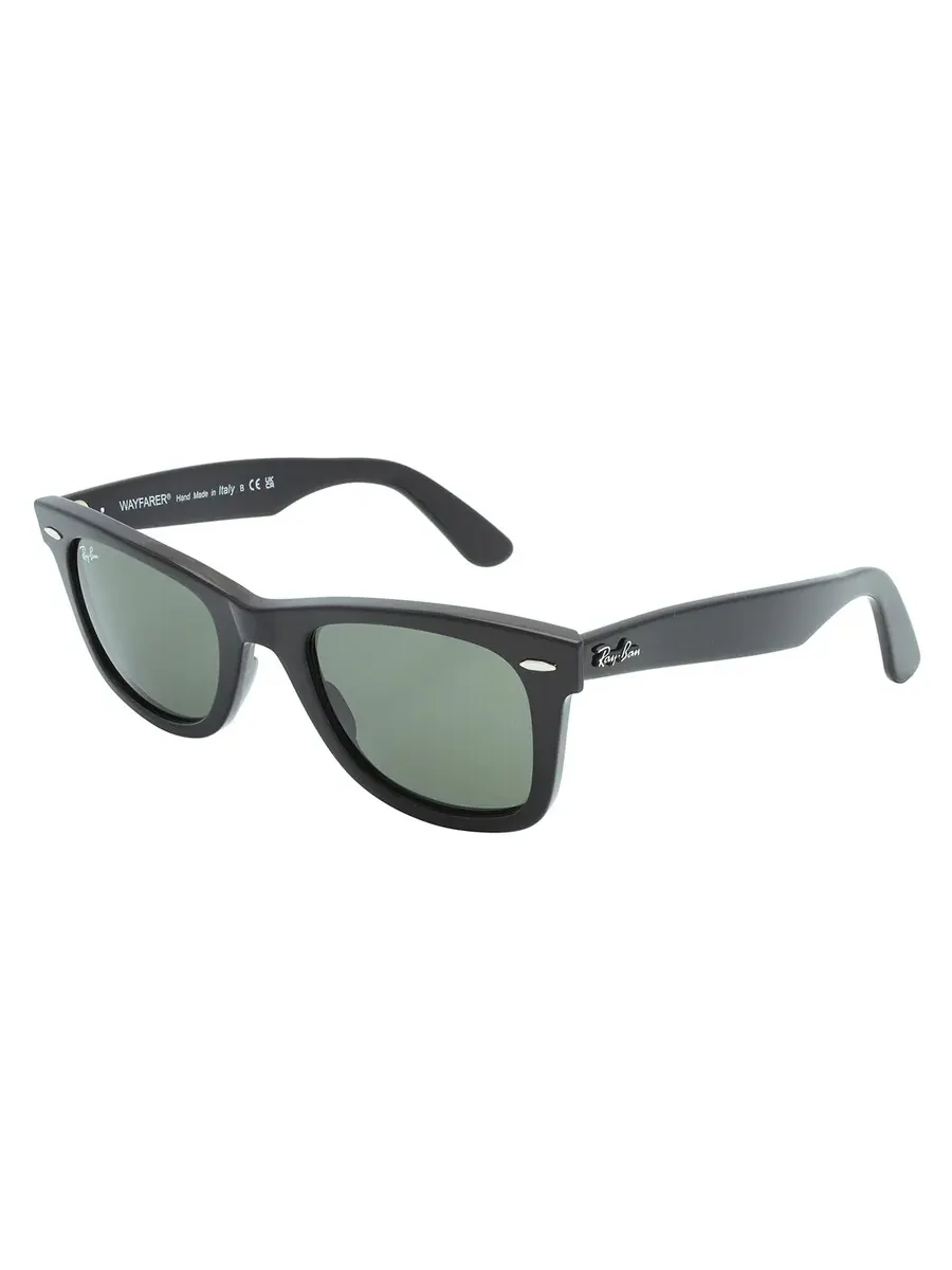 Солнцезащитные очки Ray Ban Original Wayfarer из био-ацетата зеленые унисекс RB2140 135831 50 Ray-Ban — изображение 3 из 6