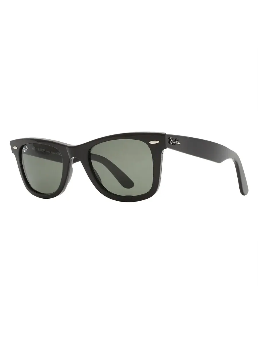 Солнцезащитные очки Ray Ban Original Wayfarer из био-ацетата зеленые унисекс RB2140 135831 50 Ray-Ban — изображение 5 из 6