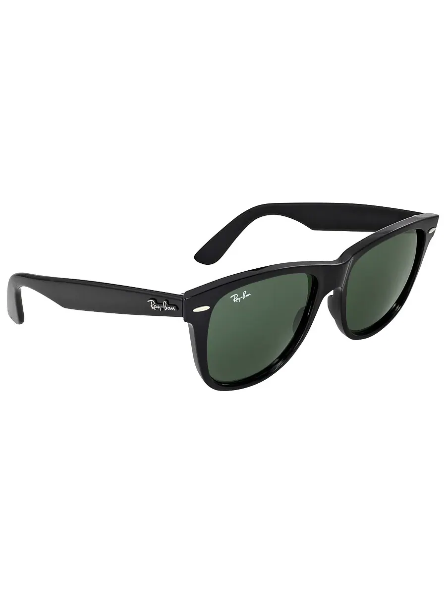 Солнцезащитные очки Ray Ban Original Wayfarer Classic Green G-15 унисекс RB2140 901 54 Ray-Ban — изображение 2 из 4, зеленый