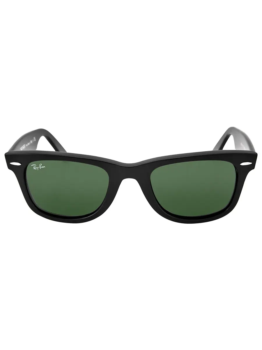 Солнцезащитные очки Ray Ban Original Wayfarer Classic G-15 зеленые квадратные унисекс RB2140 901 50 Ray-Ban