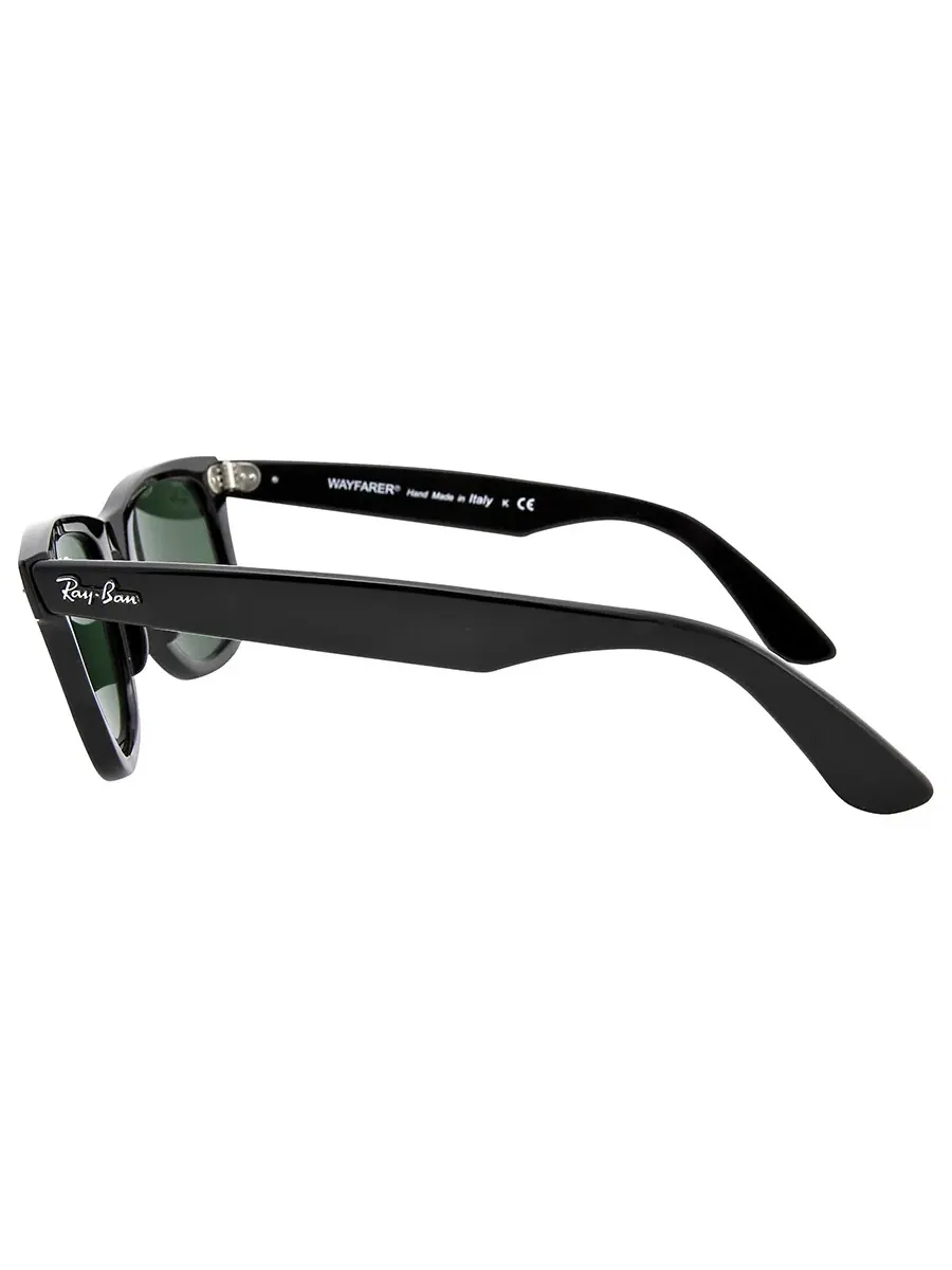 Солнцезащитные очки Ray Ban Original Wayfarer Classic G-15 зеленые квадратные унисекс RB2140 901 50 Ray-Ban, черный