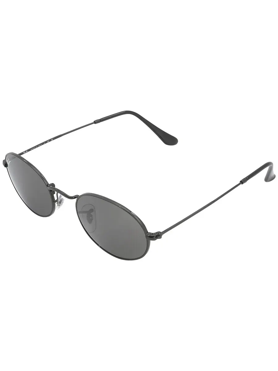 Солнцезащитные очки Ray Ban Oval Dark Gray унисекс RB3547 002/B1 51 Ray-Ban — изображение 4 из 5, серый