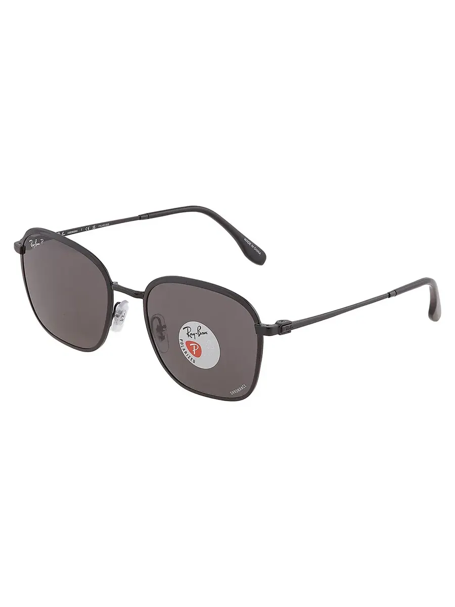 Солнцезащитные очки Ray Ban Polarized темно-серые квадратные унисекс RB3720 002/K8 55 Ray-Ban — изображение 4 из 6, серый