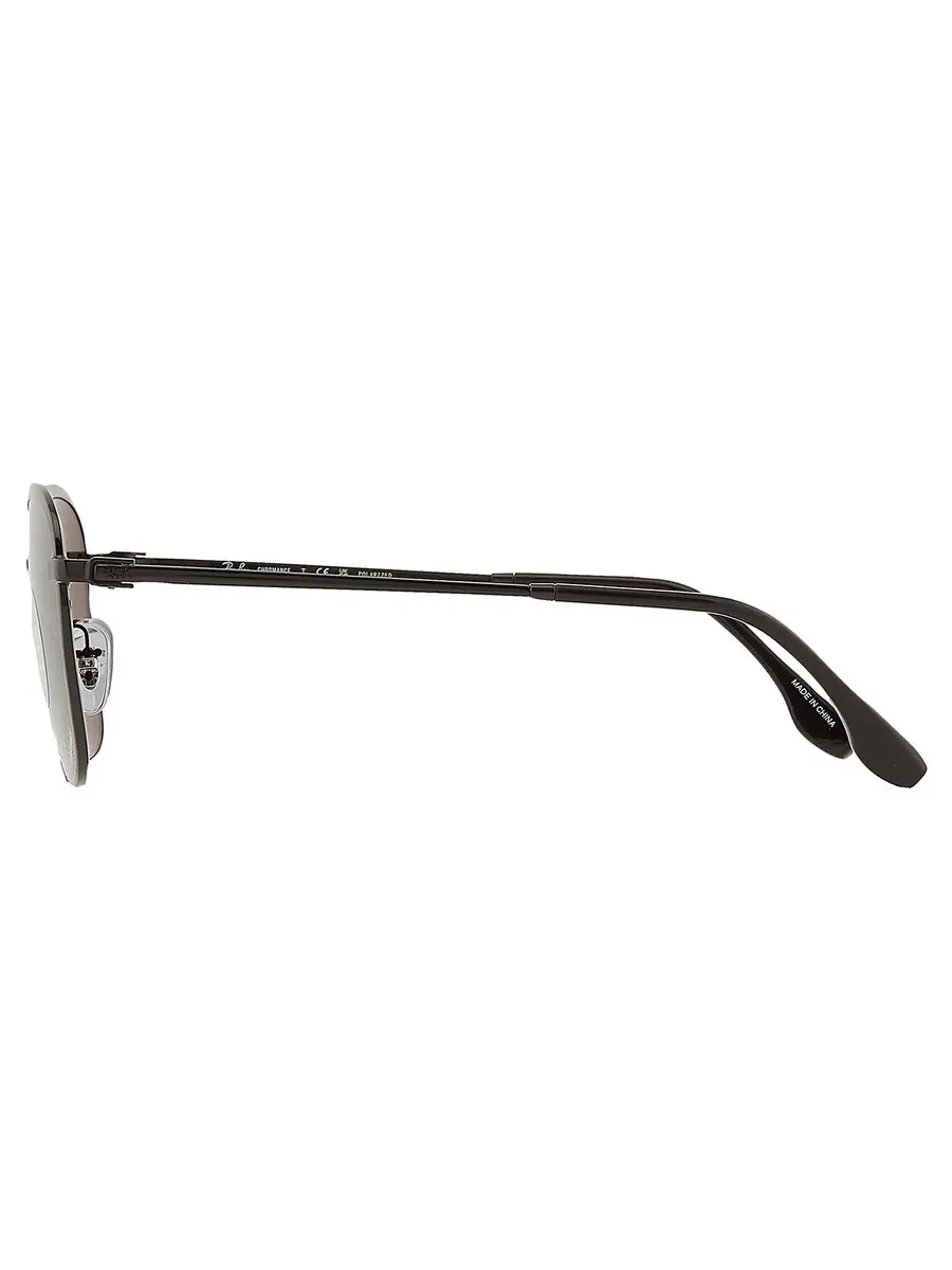 Солнцезащитные очки Ray Ban Polarized темно-серые квадратные унисекс RB3720 002/K8 55 Ray-Ban — изображение 5 из 6, серый