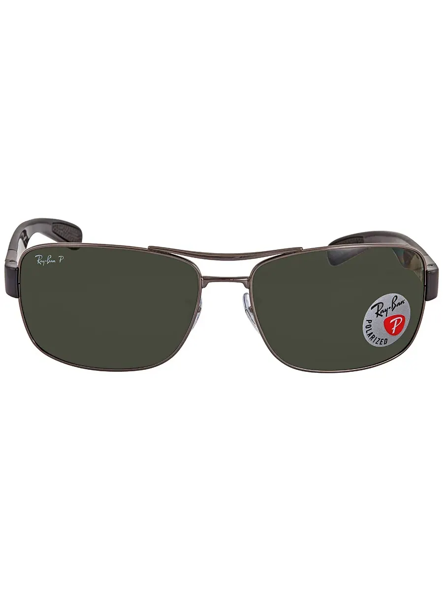 Солнцезащитные очки мужские Ray Ban Polarized Green Classic G-15 Square RB3522 004/9A 64 Ray-Ban