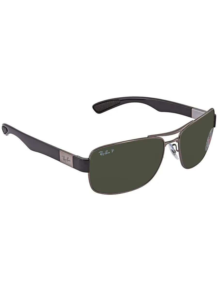 Солнцезащитные очки мужские Ray Ban Polarized Green Classic G-15 Square RB3522 004/9A 64 Ray-Ban — изображение 2 из 4