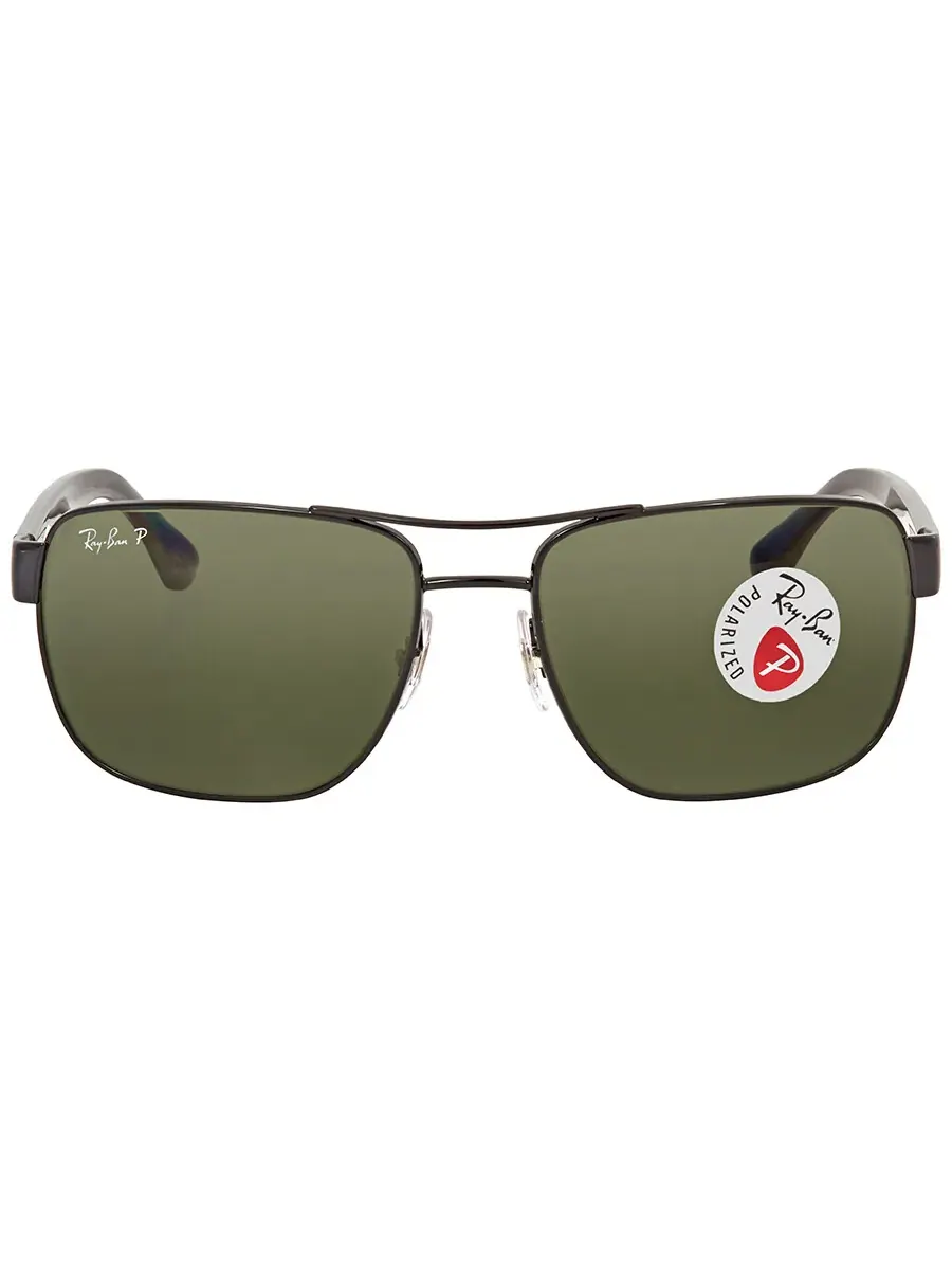 Солнцезащитные очки мужские Ray-Ban Polarized Green Classic G-15 Square RB3530 002/9A 58