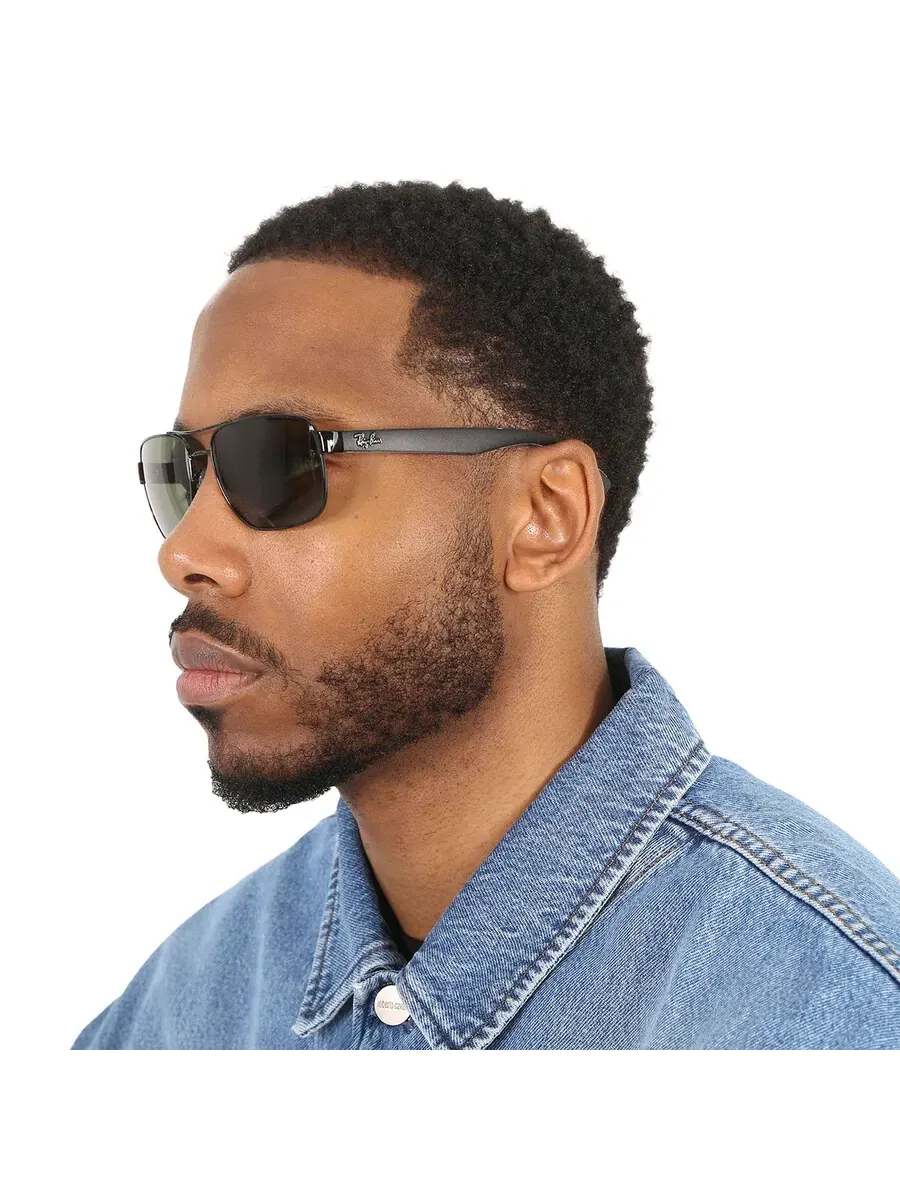 Солнцезащитные очки мужские Ray-Ban Polarized Green Classic G-15 Square RB3530 002/9A 58 — изображение 2 из 5, зеленый