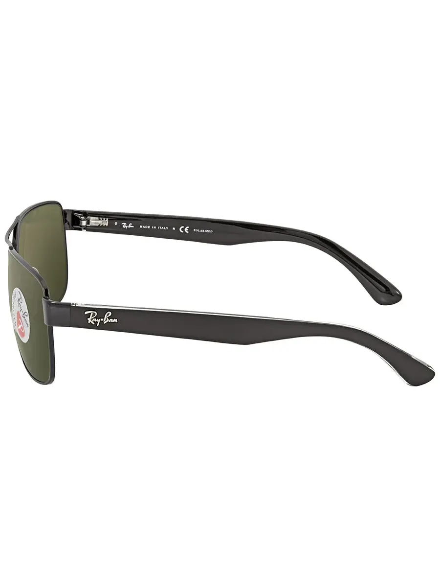 Солнцезащитные очки мужские Ray-Ban Polarized Green Classic G-15 Square RB3530 002/9A 58 — изображение 4 из 5, зеленый