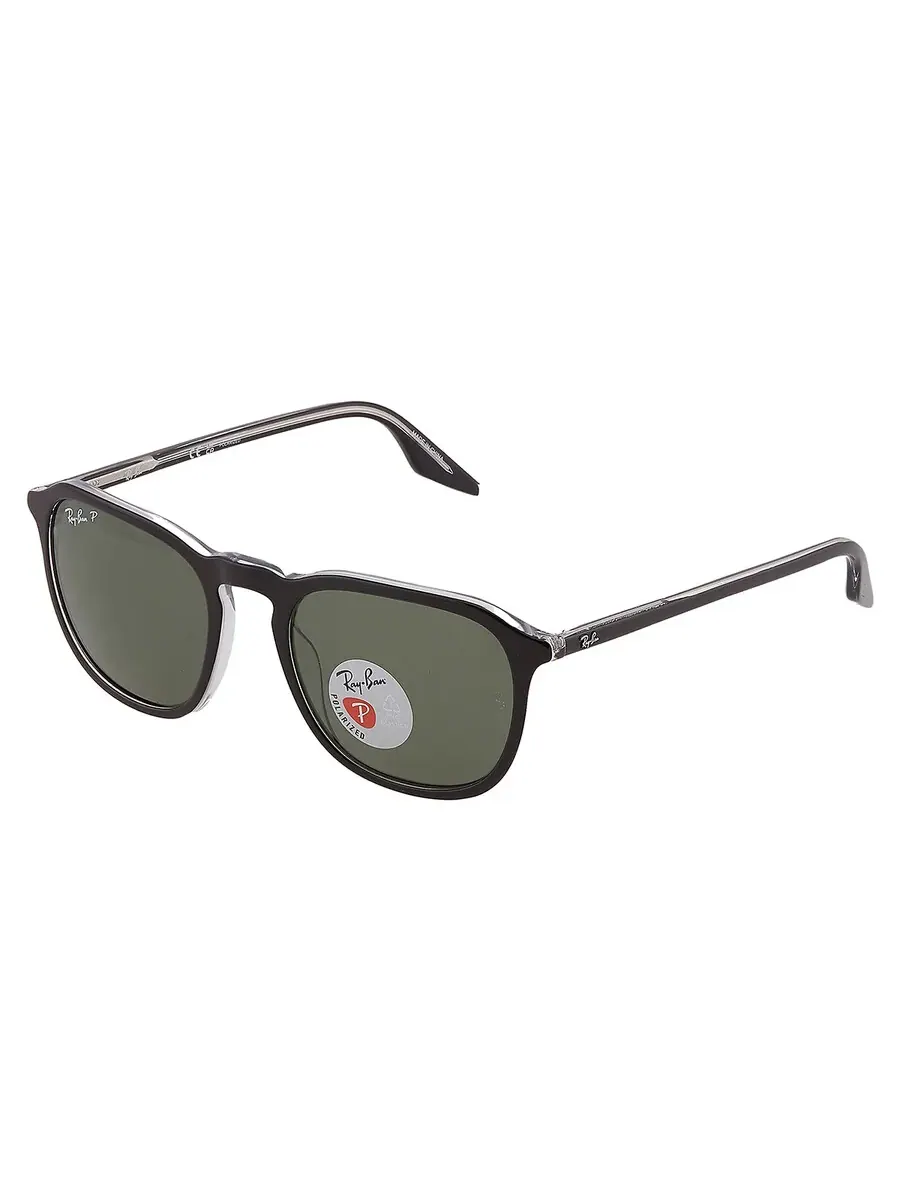 Солнцезащитные очки Ray Ban Polarized Green Square унисекс RB2203 919/58 52 Ray-Ban — изображение 3 из 5, зеленый