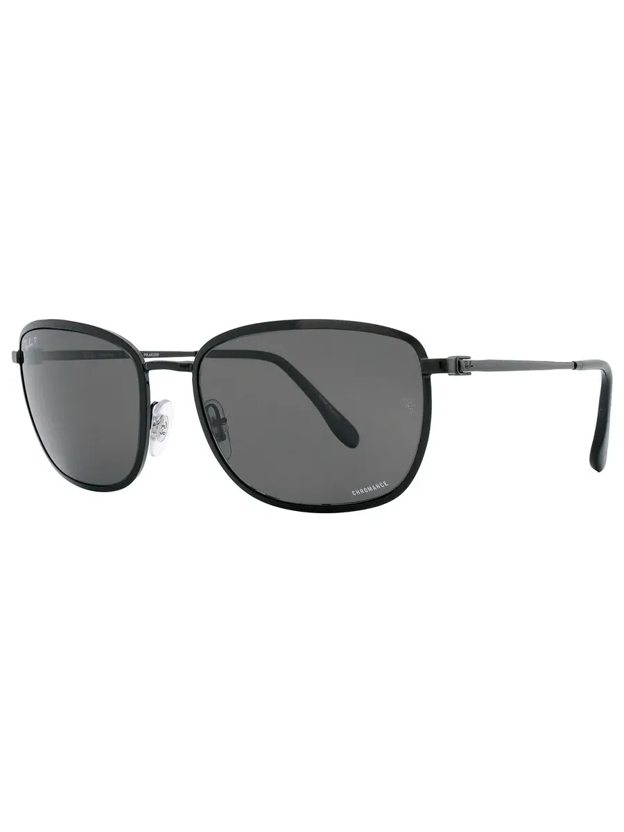 Солнцезащитные очки Ray Ban поляризованные серые квадратные унисекс RB3705 002/K8 60 Ray-Ban — изображение 2 из 5, серый