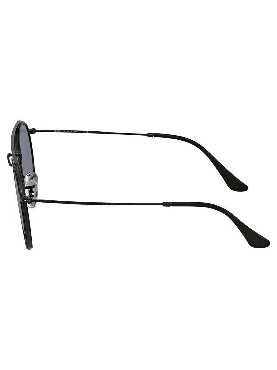 Солнцезащитные очки Ray Ban Round Double Bridge синие/серые классические унисекс RB3647N 002/R5 51 Ray-Ban, синий