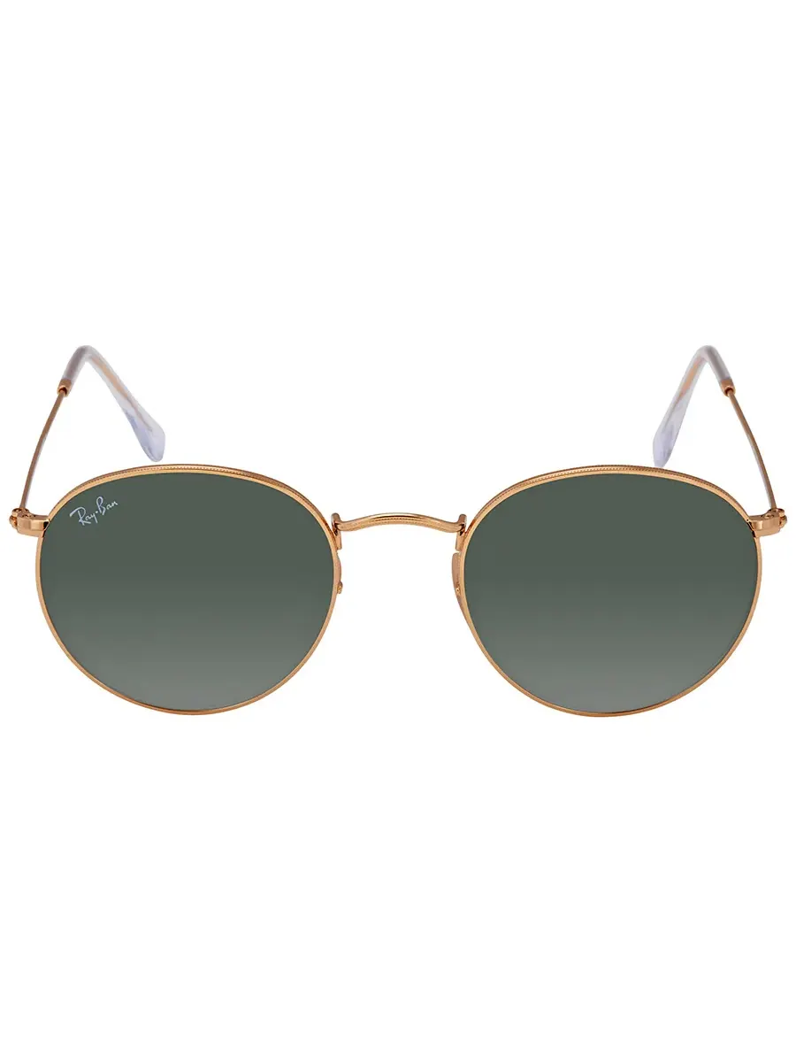 Солнцезащитные очки Ray Ban Round Metal Green Classic G-15 унисекс RB3447N 001 50 Ray-Ban