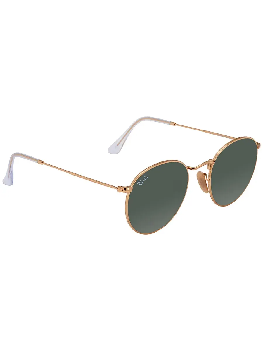 Солнцезащитные очки Ray Ban Round Metal Green Classic G-15 унисекс RB3447N 001 50 Ray-Ban — изображение 2 из 4, зеленый