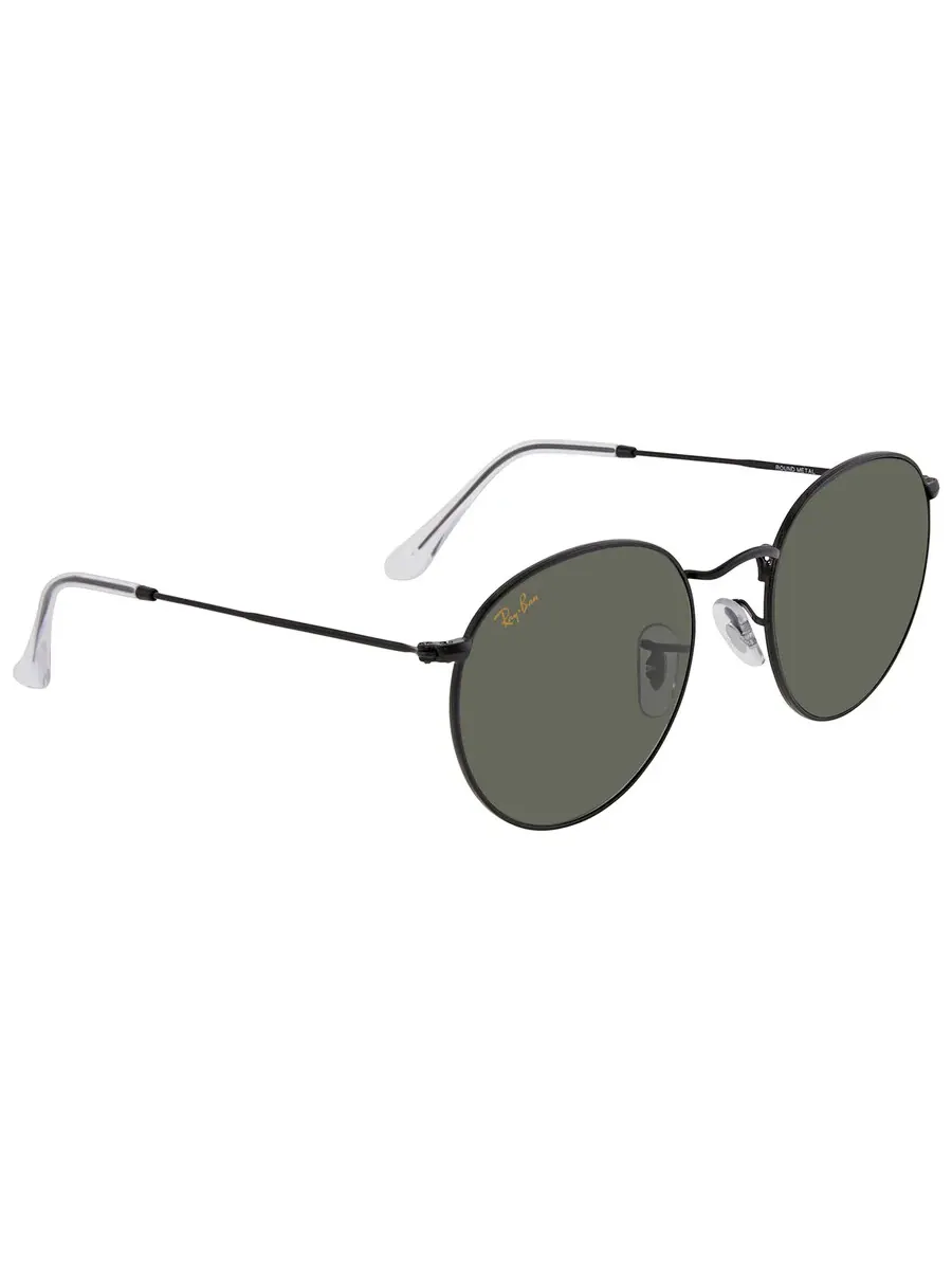 Солнцезащитные очки Ray Ban Round Metal Legend Green Classic G-15 круглые унисекс RB3447 919931 53 Ray-Ban, черный