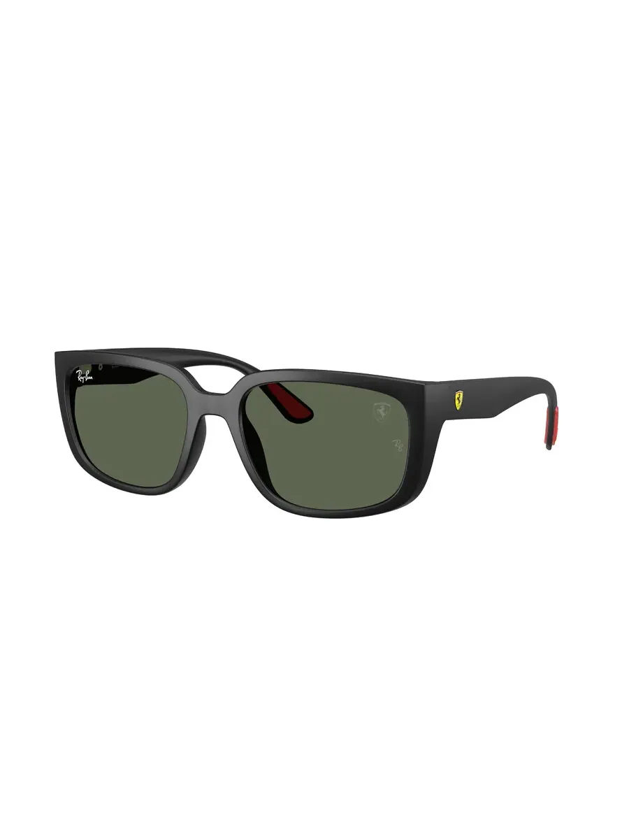 Солнцезащитные очки Ray Ban SCUDERIA FERRARI темно-зеленые квадратные универсальные RB4443M F60271 57 Ray-Ban