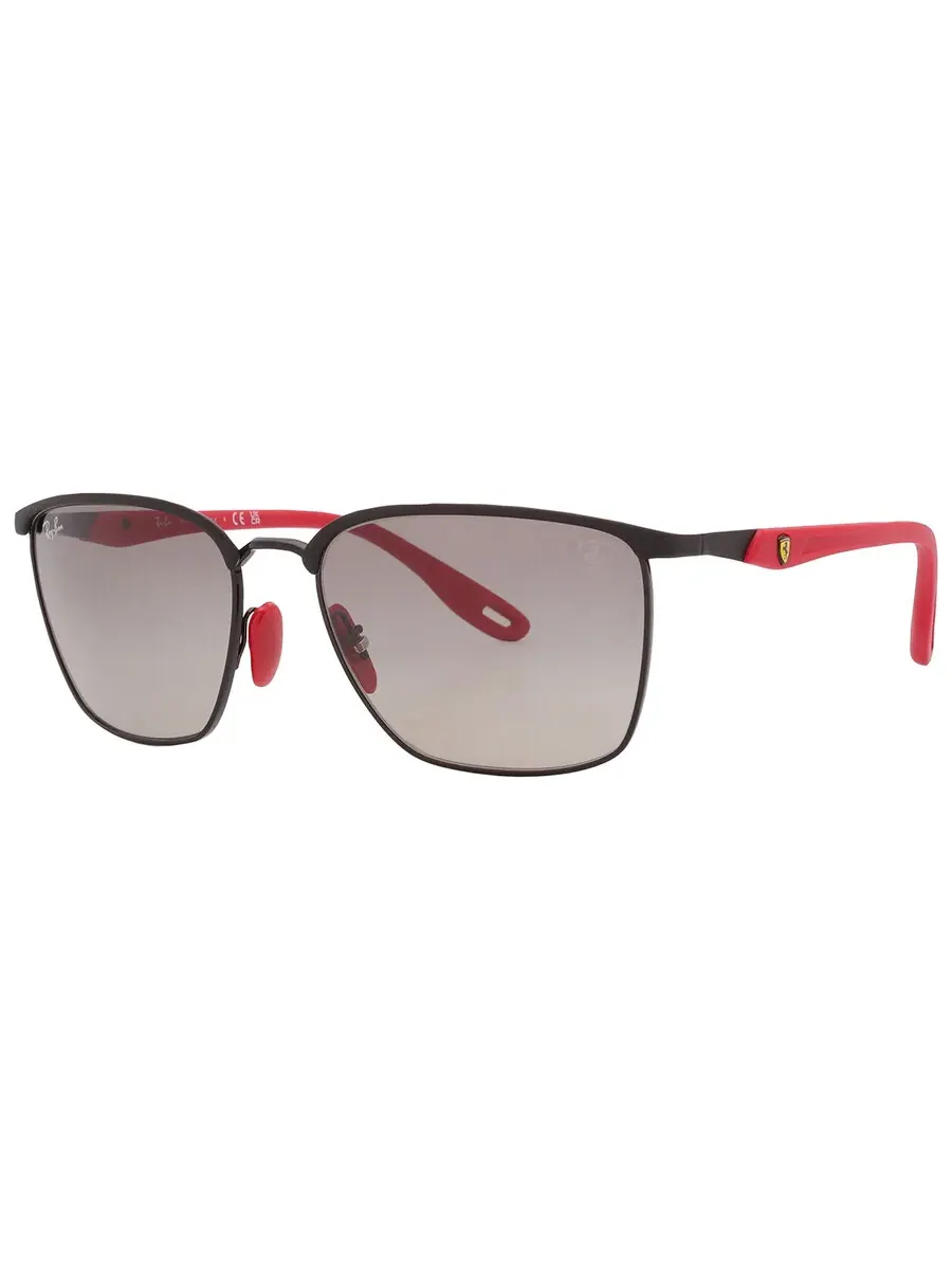 Солнцезащитные очки Ray Ban Scuderia Ferrari серые градиентные квадратные унисекс RB3673M F04111 56 Ray-Ban, серый