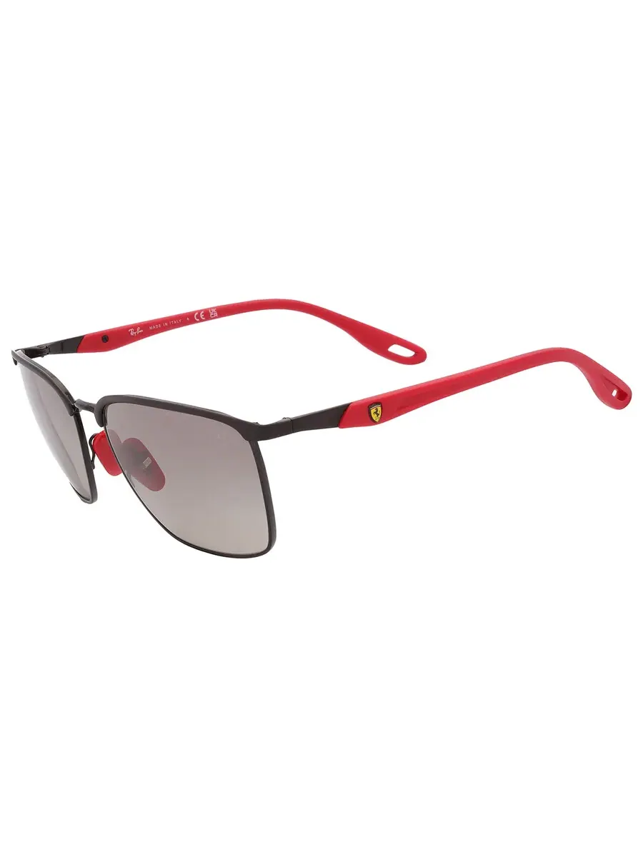 Солнцезащитные очки Ray Ban Scuderia Ferrari серые градиентные квадратные унисекс RB3673M F04111 56 Ray-Ban, серый