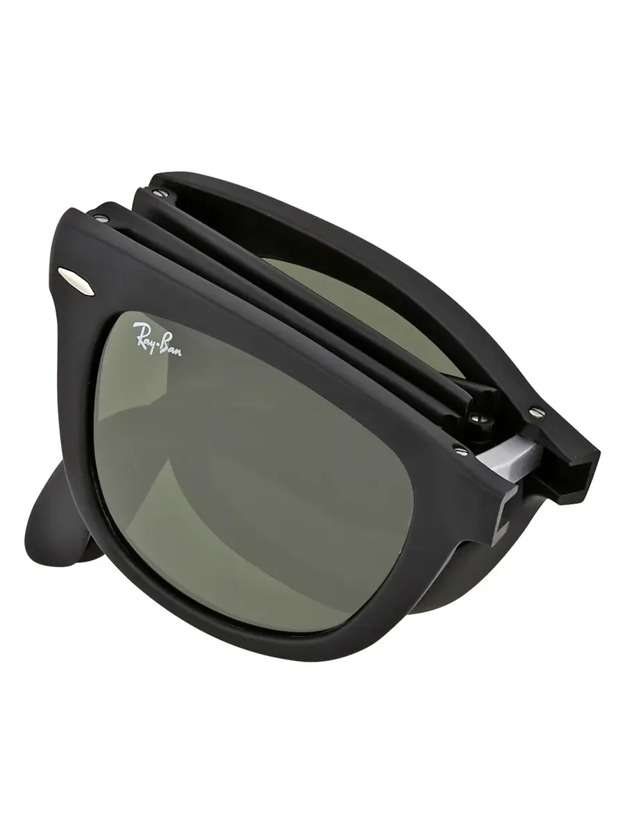 Солнцезащитные очки Ray Ban Wayfarer Folding Classic Green Classic G-15 унисекс RB4105 601S 50 Ray-Ban — изображение 4 из 5