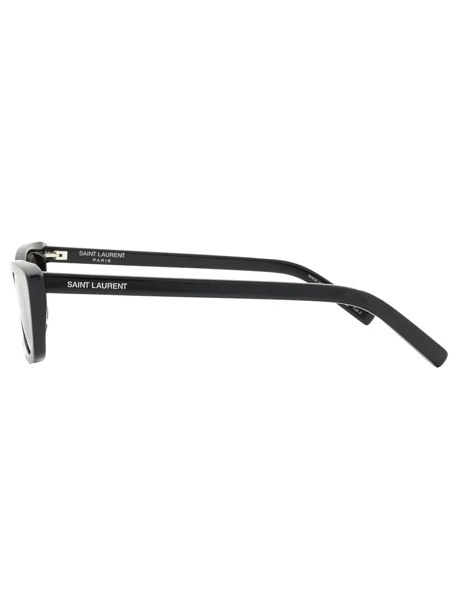 Женские солнцезащитные очки Saint Laurent Black Cat Eye SL 277 009 52 — изображение 4 из 5, черный