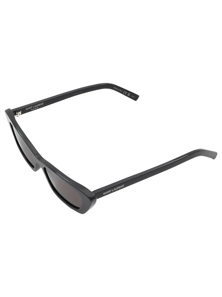 Женские солнцезащитные очки Saint Laurent Black Cat Eye SL 277 009 52 — изображение 5 из 5, черный