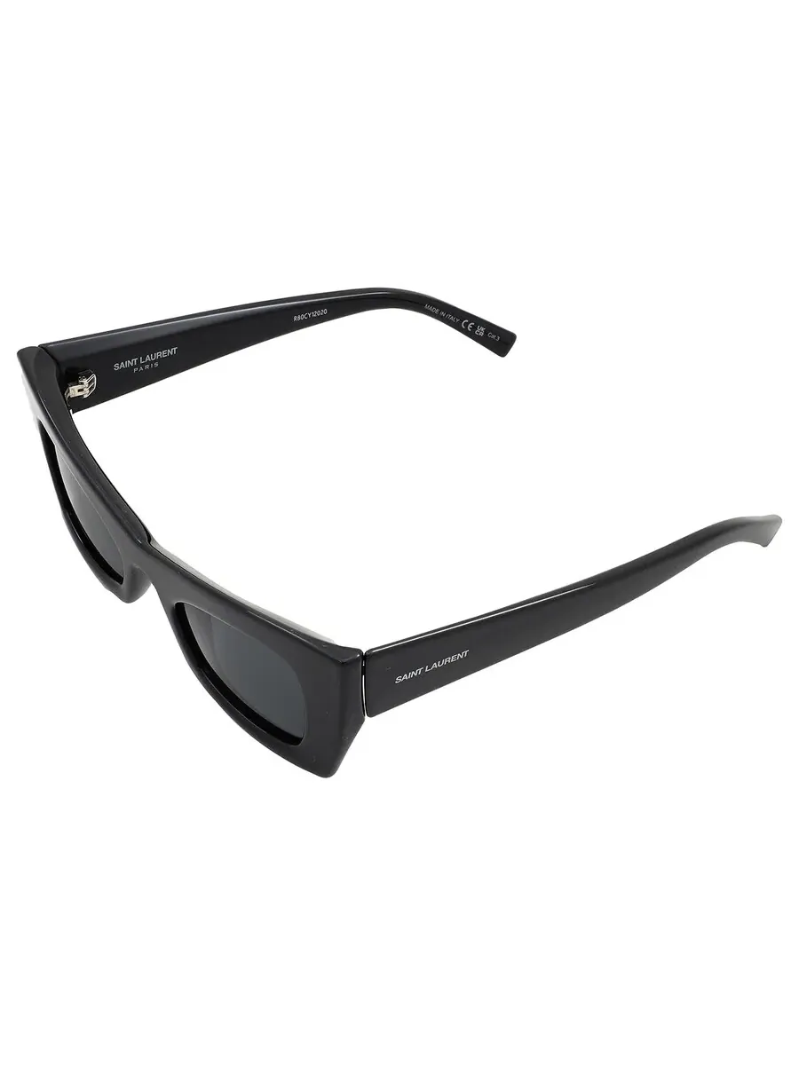 Женские солнцезащитные очки Saint Laurent Black Cat Eye SL 702 001 49 — изображение 5 из 5, черный