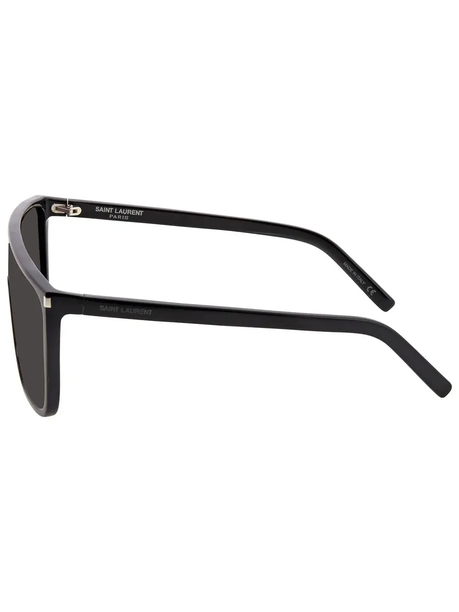 Женские солнцезащитные очки Saint Laurent Black Mask SL 364 MASK ACE 001 99 — изображение 4 из 4, черный