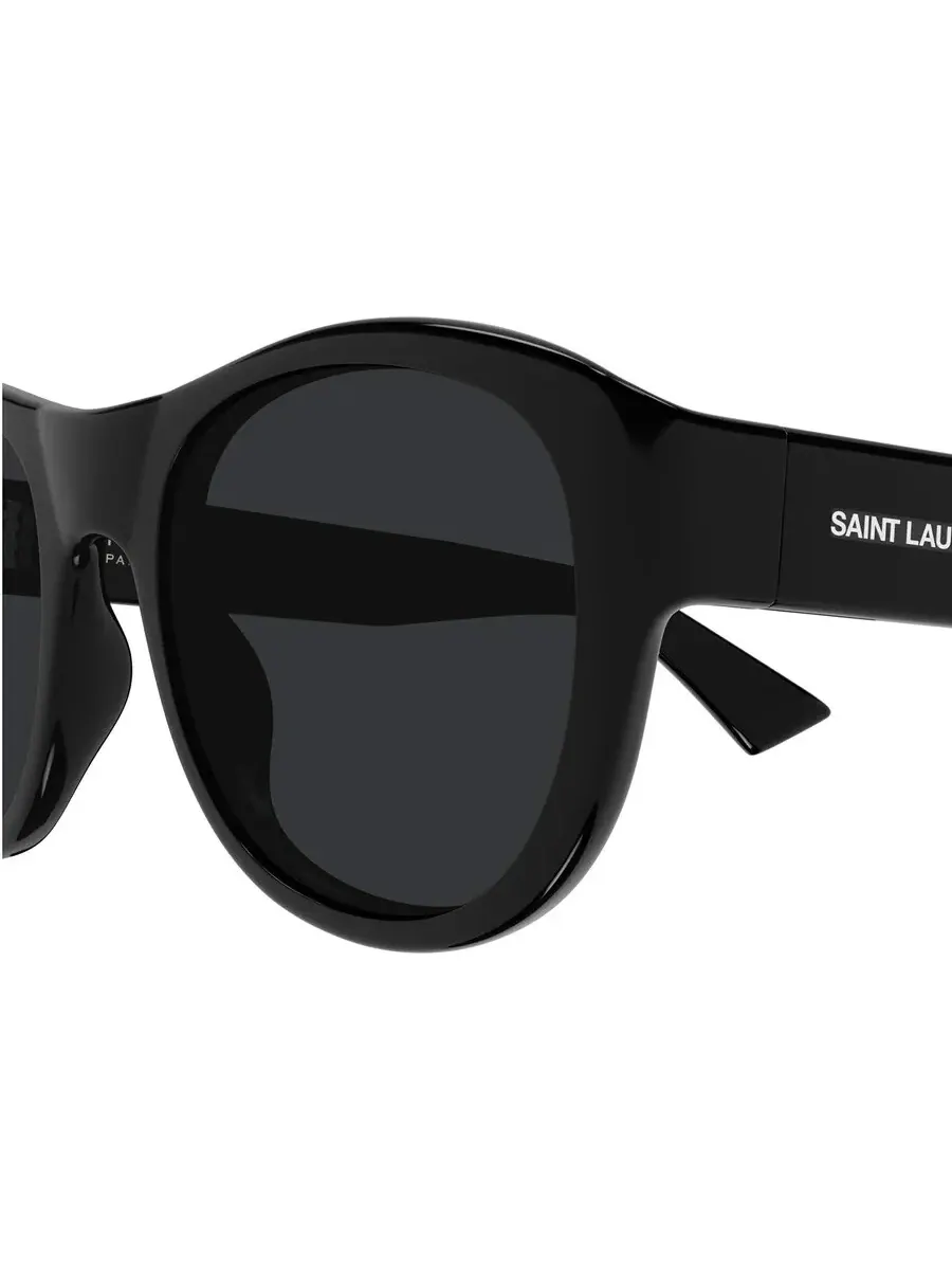 Очки солнцезащитные унисекс Saint Laurent Black Oval SL 798 MAXIME 001 54 — изображение 3 из 3, черный