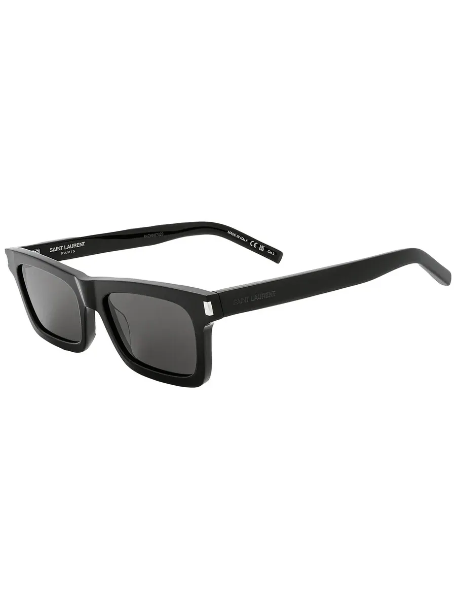 Очки для женщин Saint Laurent черные прямоугольные SL 461 BETTY 001 54 — изображение 3 из 5, черный