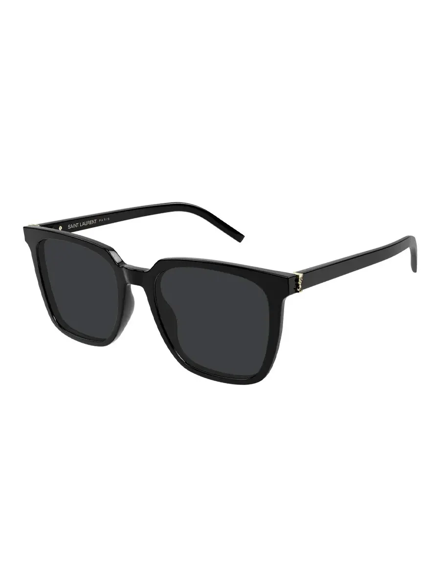 Женские солнцезащитные очки Saint Laurent Black Square SL M146 001 54 — изображение 2 из 3, черный