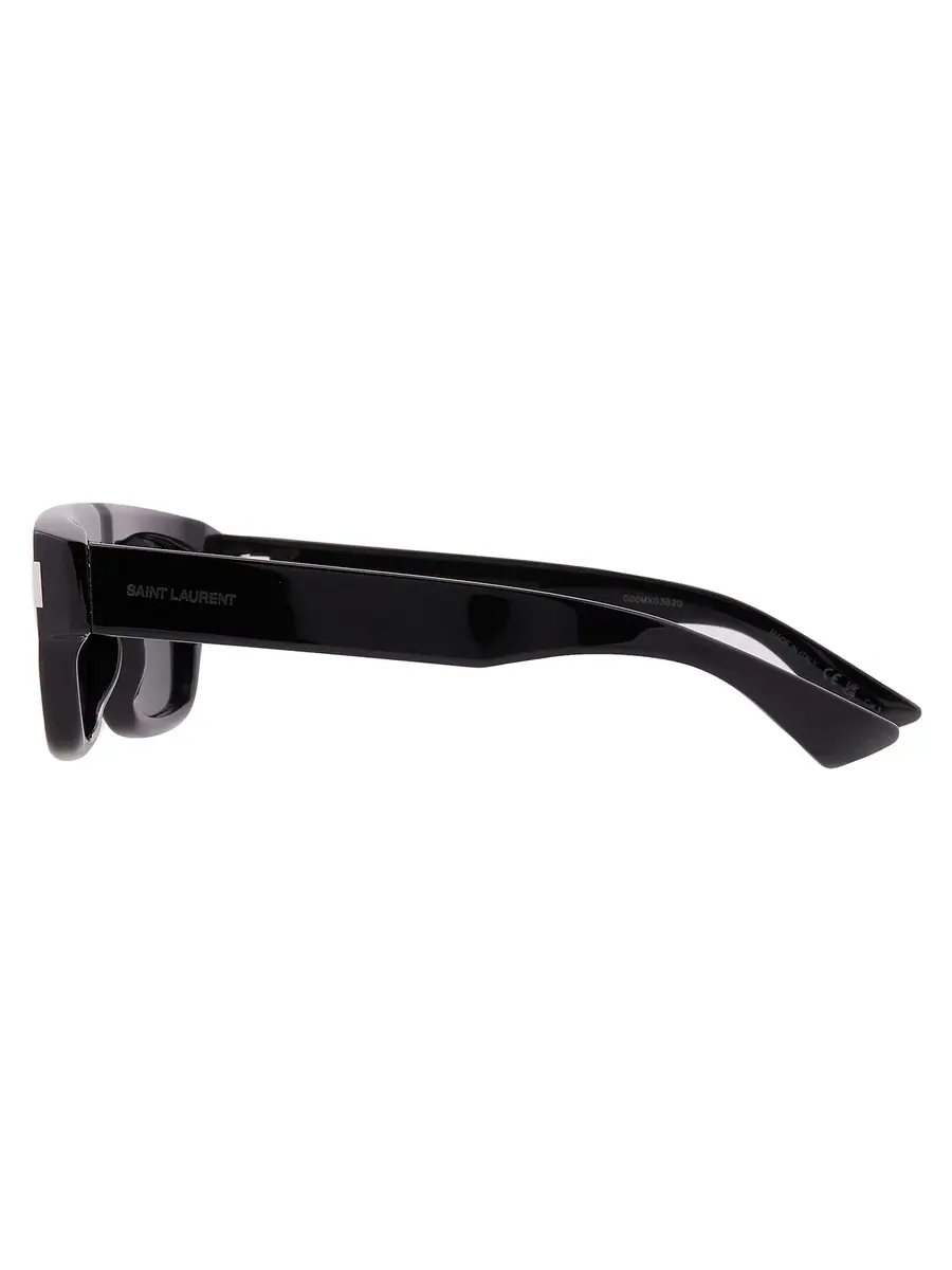 Мужские солнцезащитные очки Saint Laurent Black Square SL 762 001 55 — изображение 4 из 4, черный