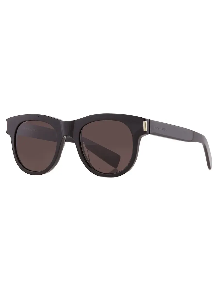 Солнцезащитные очки Saint Laurent Black Square унисекс SL 571 006 51 — изображение 2 из 4, черный