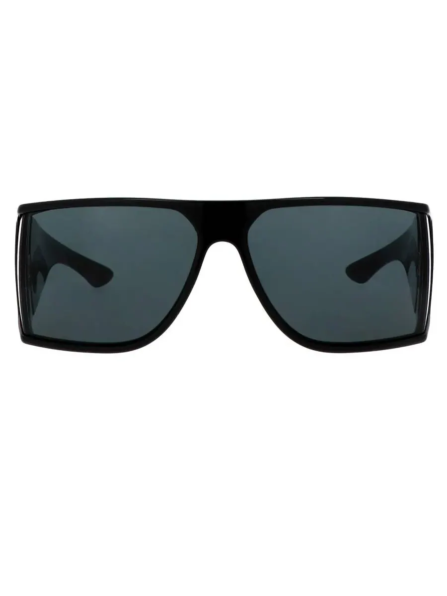 Солнцезащитные очки Saint Laurent Black Wrap унисекс SL 806 001 75