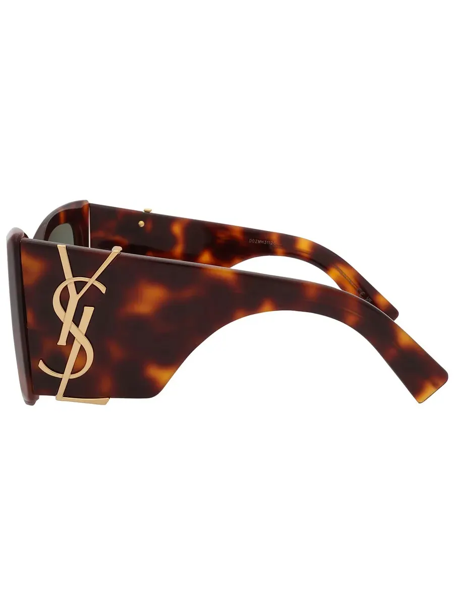 Женские солнцезащитные очки Saint Laurent Green Butterfly SL M119 BLAZE 002 54 — изображение 5 из 5, хавана
