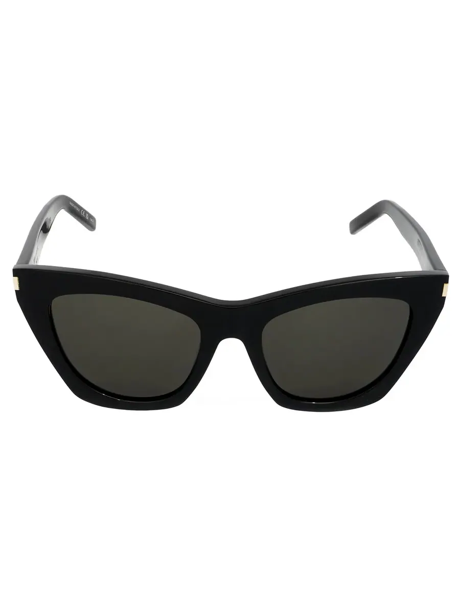 Очки для женщин Saint Laurent серые кошачий глаз SL 214 KATE 001 55