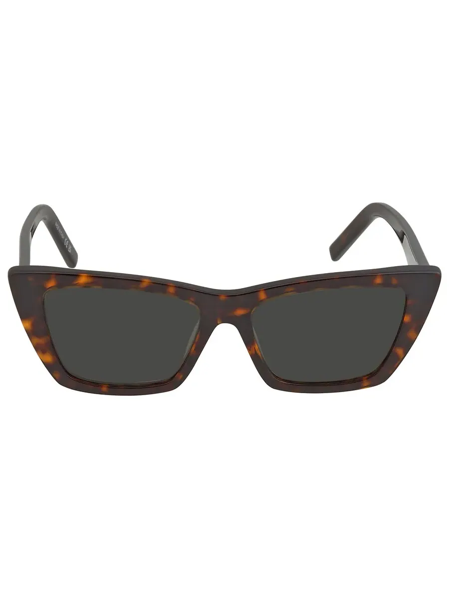 Очки для женщин Saint Laurent серые кошачий глаз SL 276 MICA 002 53