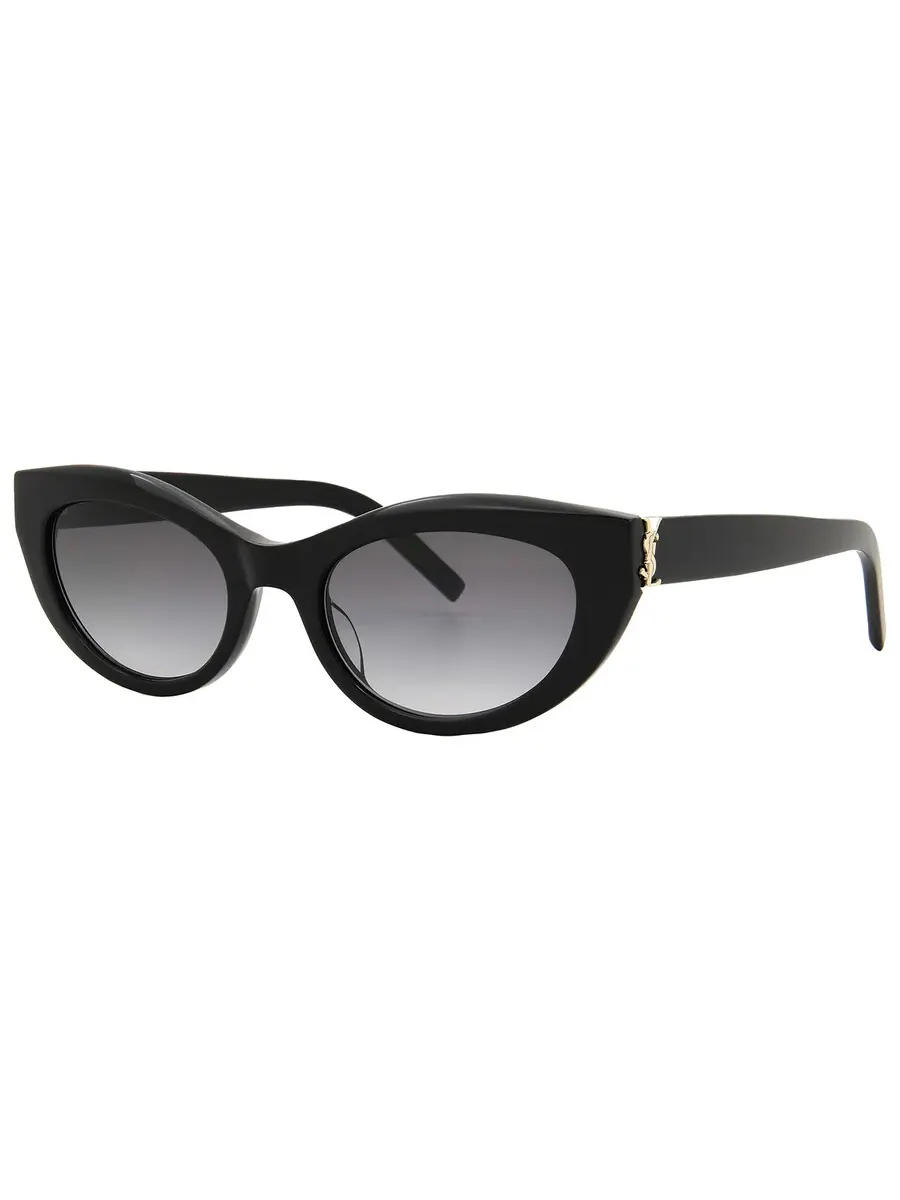 Женские солнцезащитные очки Saint Laurent «Кошачий глаз» серого градиента SL M115 002 54 — изображение 3 из 5, серый