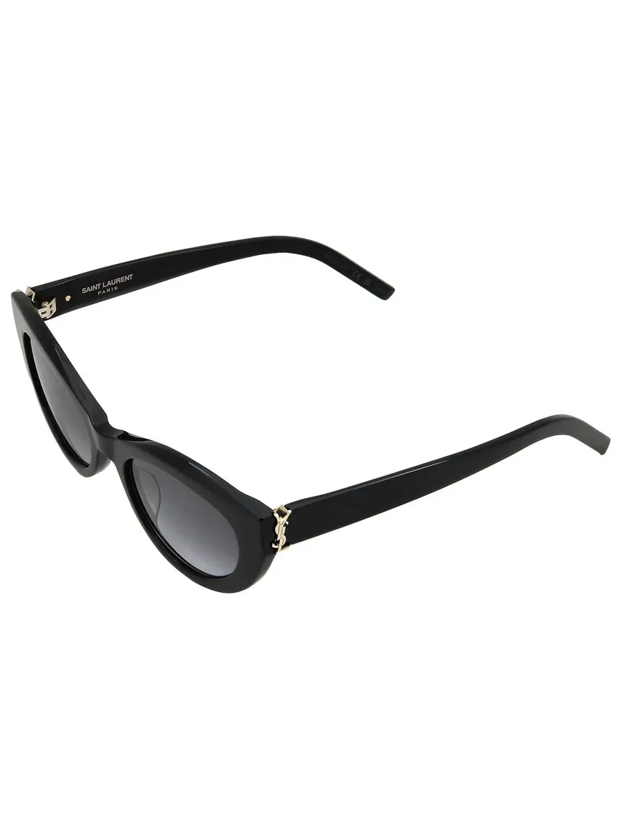 Женские солнцезащитные очки Saint Laurent «Кошачий глаз» серого градиента SL M115 002 54 — изображение 5 из 5, серый