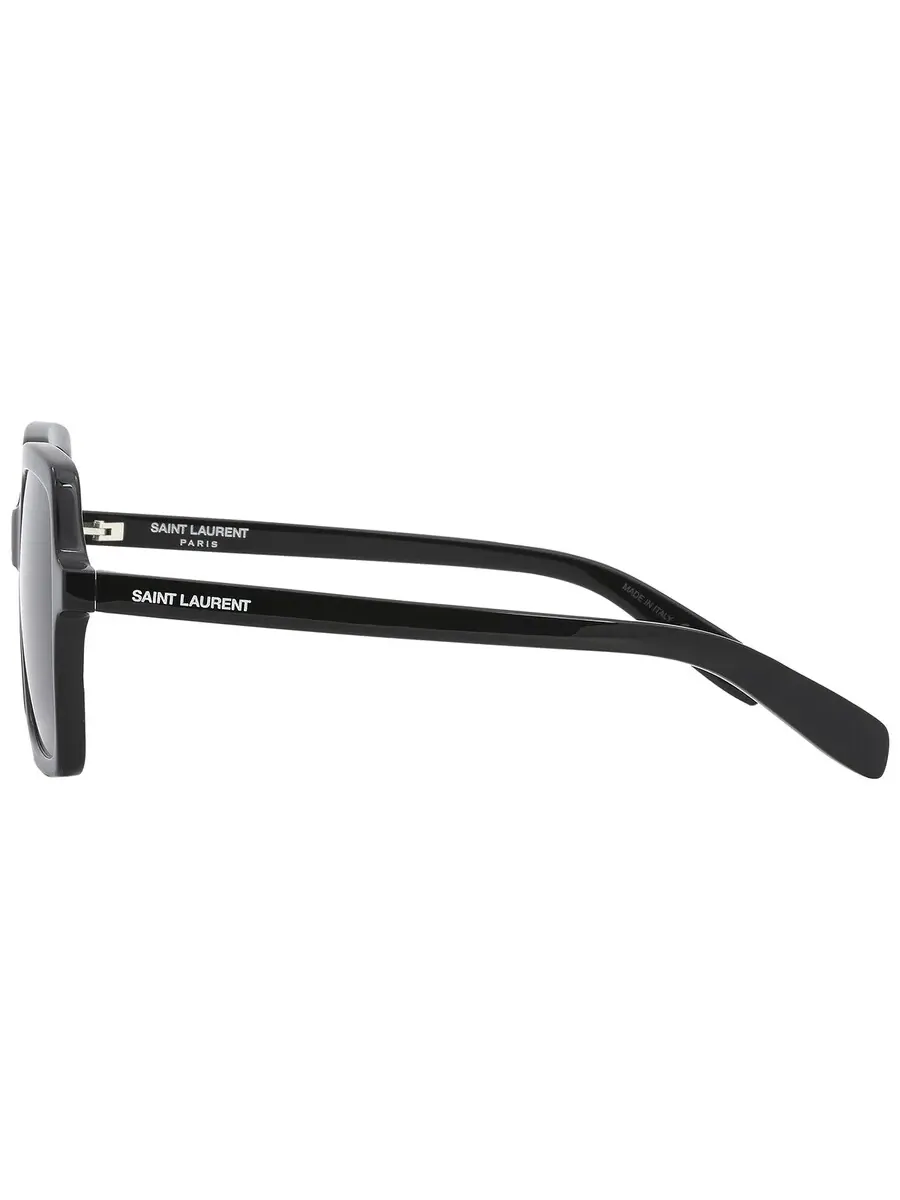 Женские солнцезащитные очки Saint Laurent серого градиента квадратной формы SL 174 001 56 — изображение 3 из 5, серый